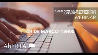 Webinar Candidaturas Licenciaturas  24 março [upl. by Barnie]