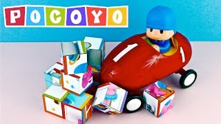 POCOYO Racing Car Puzzle Cubos Rompecabezas Coche de Carreras Video Juguetes Toy College [upl. by Allyce418]