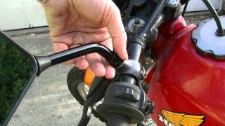 How To Replace The Mirror On A Motorcycle [upl. by Nnahgiel]