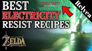 Zelda Breath of the Wild How to Cook Best Electricity Resist Recipes [upl. by Polak]