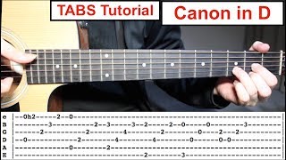 Canon in D  Fingerstyle TABS Guitar Lesson Tutorial How to play Canon in D with Tabs [upl. by Telrahc727]