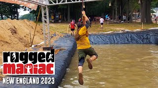 Rugged Maniac 2023 All Obstacles [upl. by Acinnej109]