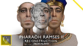 PHARAOH RAMSES II FACIAL RECONSTRUCTION FROM MUMMY [upl. by Jeffie629]