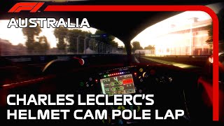 Charles Leclercs Helmet Cam Pole Lap  2022 Australian Grand Prix  Assetto Corsa [upl. by Tiffani]