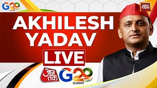 Akhilesh Yadav Interview SPs Akhilesh On Elections  Aaj Tak G20 Summit  Akhilesh on Modi Govt [upl. by Latnahs]