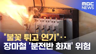 quot불꽃 튀고 연기quot‥장마철 분전반 화재 위험 20240624뉴스투데이MBC [upl. by Ellison]