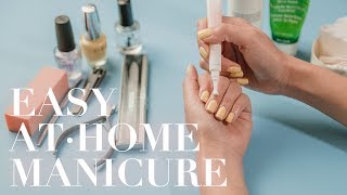 My Athome Nail Care Routine [upl. by Nodnal536]