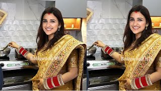 Parineeti Chopra FIRST RASOI delicious dish impressed to husband Raghav after wedding [upl. by Attecnoc]