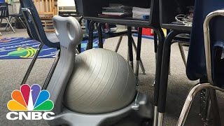 Bringing Deskercise To The Classroom  CNBC [upl. by Anelaf395]