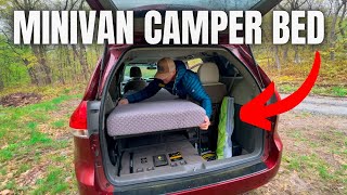 This Cheap Bed is All You Need to Start Minivan Camping [upl. by Enial492]