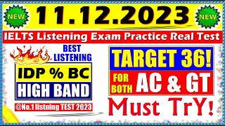 IELTS LISTENING PRACTICE TEST 2023 WITH ANSWERS  11122023 [upl. by Anid]