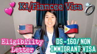 K1FIANCEE VISA Eligibility Letter amp DS160 Application ENGLISH SUBTITLE [upl. by Tomas]