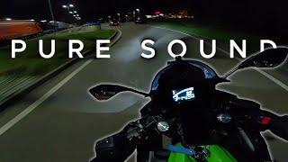 Ninja 650 Pure Sound Night Ride [upl. by Tomkin]