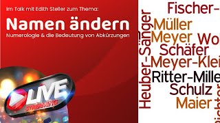 Namensänderung 🔺 Was Du aus Sicht der Numerologie beachten solltest amp was bedeuten Abkürzungen [upl. by Werda]