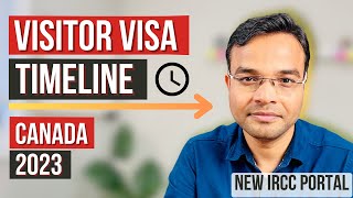 CANADA VISITOR VISA TIMELINE FOR PARENTS IN 2023  NEW IRCC PORTAL [upl. by Ylelhsa]