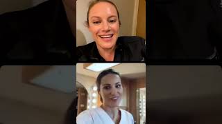 Danielle Savre and Stefania Spampinato goes live on Station 19 and Greys Anatomy set [upl. by Novehc603]