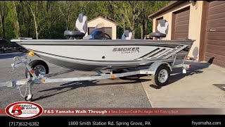 New Smoker Craft Pro Angler 161 fishing boat F amp S Yamaha Hanover PA [upl. by Eveline48]