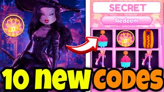 HOW TO GET ALL 10 NEW SECRET CODES amp FREE VIP IN DRESS TO IMPRESS  ROBLOX DTI CODES 😲 [upl. by Aicnatsnoc]