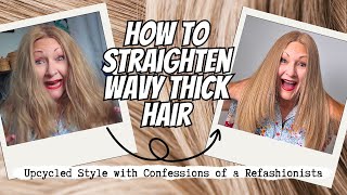 How To Straighten Thick Wavy Unruly Hair [upl. by Asher]