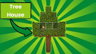 how to make survival tree house in Minecraft tutorial [upl. by Pulchia]