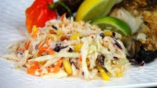 Caribbean Style Coleslaw Recipe [upl. by Treblah]