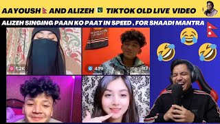 ALIZEH 🥷 SINGING NEPALI SONG quotPAAT KO PAATquot IN SPEED AAYOUSH REACTION 😂Reaction Video PART 1 [upl. by Aaronson]