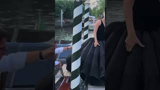 ladygaga dior hautecouture blackdress venicefilmfestival moviepremiere venice [upl. by Natal]