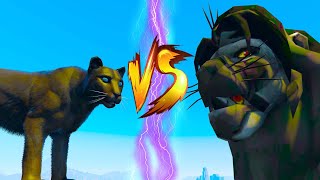 BLACK PANTHER VS BLACK LION  EPIC BATTLE [upl. by Crowley]