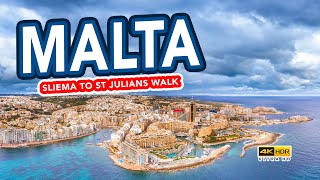 THE REAL MALTA  Sliema to St Julians Tour [upl. by Jeanette249]