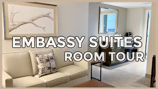 Embassy Suites By Hilton HOTEL ROOM TOUR [upl. by Ellingston]