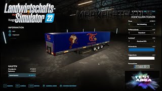 LS22 Modvorstellung  Kögel Flatbed Autoload von TaZ Modding [upl. by Deys]