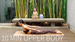 10 MIN ARMS amp UPPER BODY WORKOUT  AtHome Pilates [upl. by Ekrub]