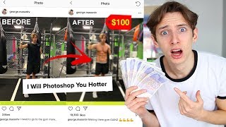 I HIRED STRANGERS on FIVERR to FAKE MY INSTAGRAM for A WHOLE WEEK PHOTOSHOPPING MY INSTAGRAM [upl. by Freud]