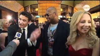 Carrie Bickmore Dave Hughes amp Florida on the Logies red carpet 2012  The Project [upl. by Dubois]