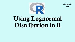 Statistics using R programming  Using Lognormal distribution in R  lognormal [upl. by Pinkham]