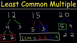 How To Find The LCM of 3 Numbers  Plenty of Examples [upl. by Yrbua]