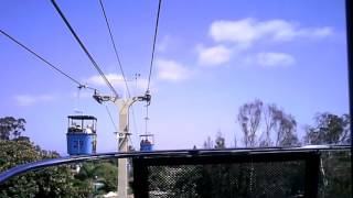 San Diego Zoo Skyfari Aerial Tram Attraction Onboard birds eye view POV Full Ride California [upl. by Marie-Ann]