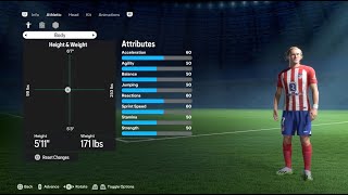 Diego Forlan FIFA 24 pro clubs look alike tutorial  EA SPORT FC 24  Atletico Madrid  Uruguay [upl. by Isidor391]