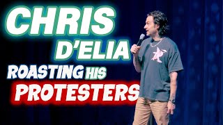 Chris DElia Roasts his Protesters Outside [upl. by Ettezyl]