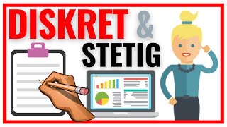 Diskrete und Stetige Merkmale in der Statistik mit Beispielen 📊 [upl. by Etnuahc]