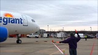 Allegiant Airlines final flight to Manhattan Kansas MHK [upl. by Leona]