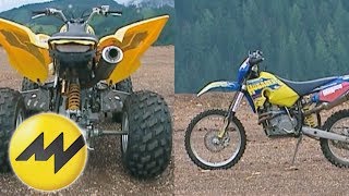 OffroadVergleich MotocrossMotorrad vs Quad [upl. by Seessel]