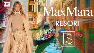 MAX MARA RESORT 2025 VENICE 4K Full Fashion Show  Felice Nova Noordhoff [upl. by Daryle]