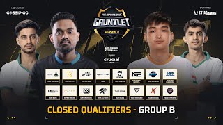 TEC GAUNTLET SEASON 2  BGMI  CLOSED QUALIFIERS GROUP B  DAY 2 ft S8ULGG TeamXSparkBGMI [upl. by Bonneau]