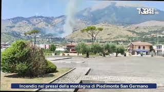 Incendio sulla Montagna di Piedimonte San Germano [upl. by Chuipek]