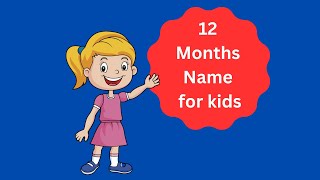 Learn Month of year  Month Name in English  Month name for toddlers [upl. by Mloc]