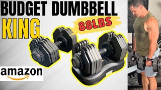 Cheapest Heaviest Dumbbell on Amazon AtivaFIT 88lbs Adjustable Dumbbell Review [upl. by Eiramit202]