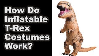 How Inflatable Dinosaur Costumes Work [upl. by Greysun]