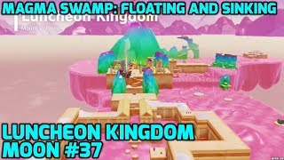 Super Mario Odyssey  Luncheon Kingdom Moon 37  Magma Swamp Floating and Sinking [upl. by Alleinnad316]