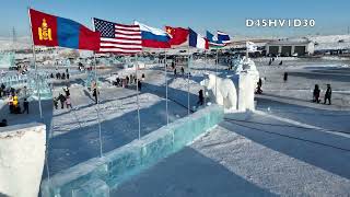 “Mazaalai” International Ice Festival 2024 hosted at the quotSky Resortquot ski resort 11428 [upl. by Saiff]